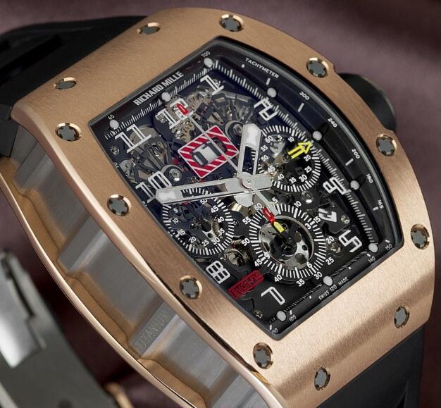 Richard Mille Replica Watch RM-011 Felipe Massa Gold MON